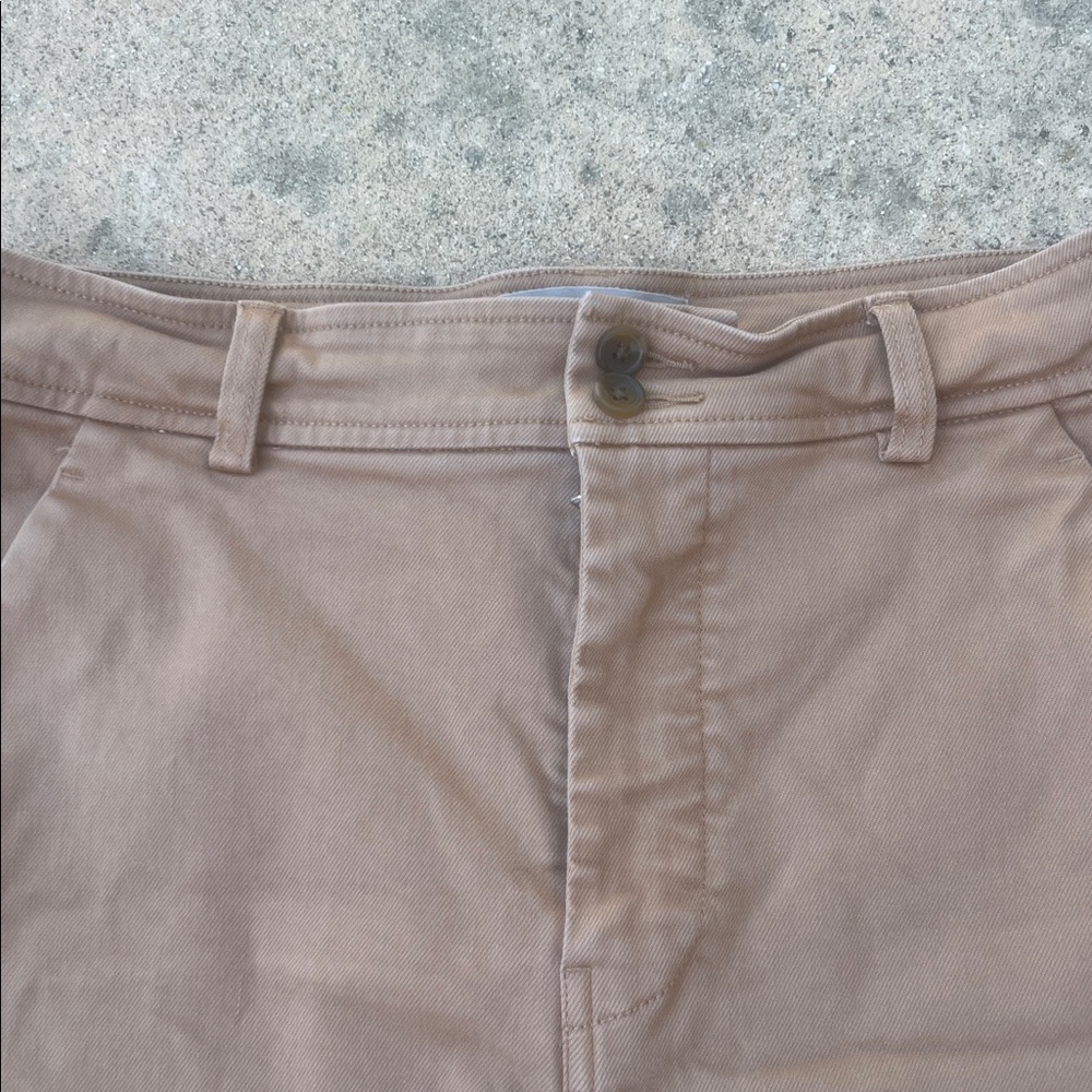 Everlane Women's Way High Ash Brown Twill Shorts Size 8 - Picture 3 of 9